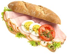 Belegtes Brötchen