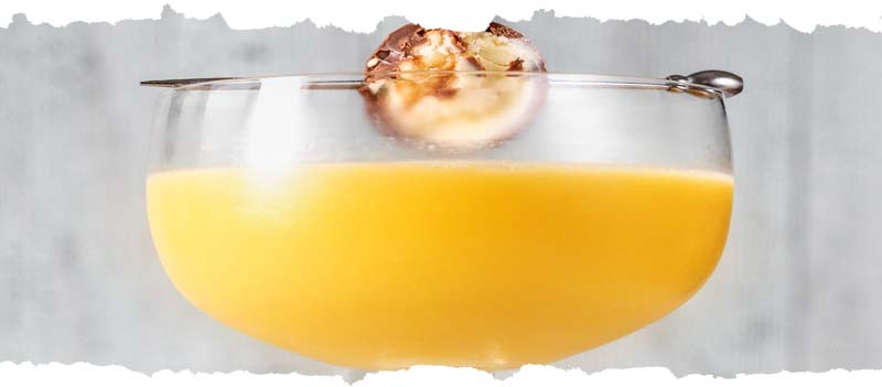 Eierlikör Cocktail mit Orangensaft