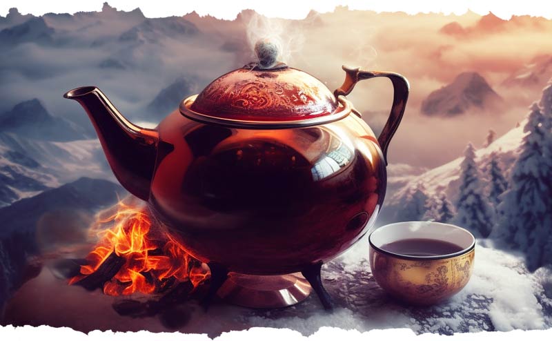 Feuerzangenbowle im Winter Feuerzangenbowle