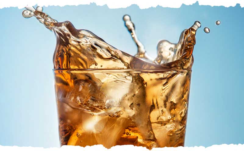 Cocktail mit Splash