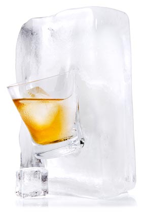 Whiskey on the rocks